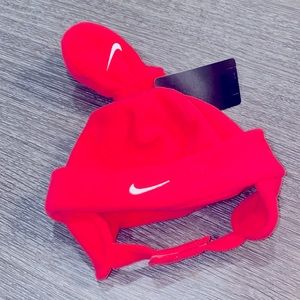 Nike Baby Hot Pink Toboggan & Glove Set